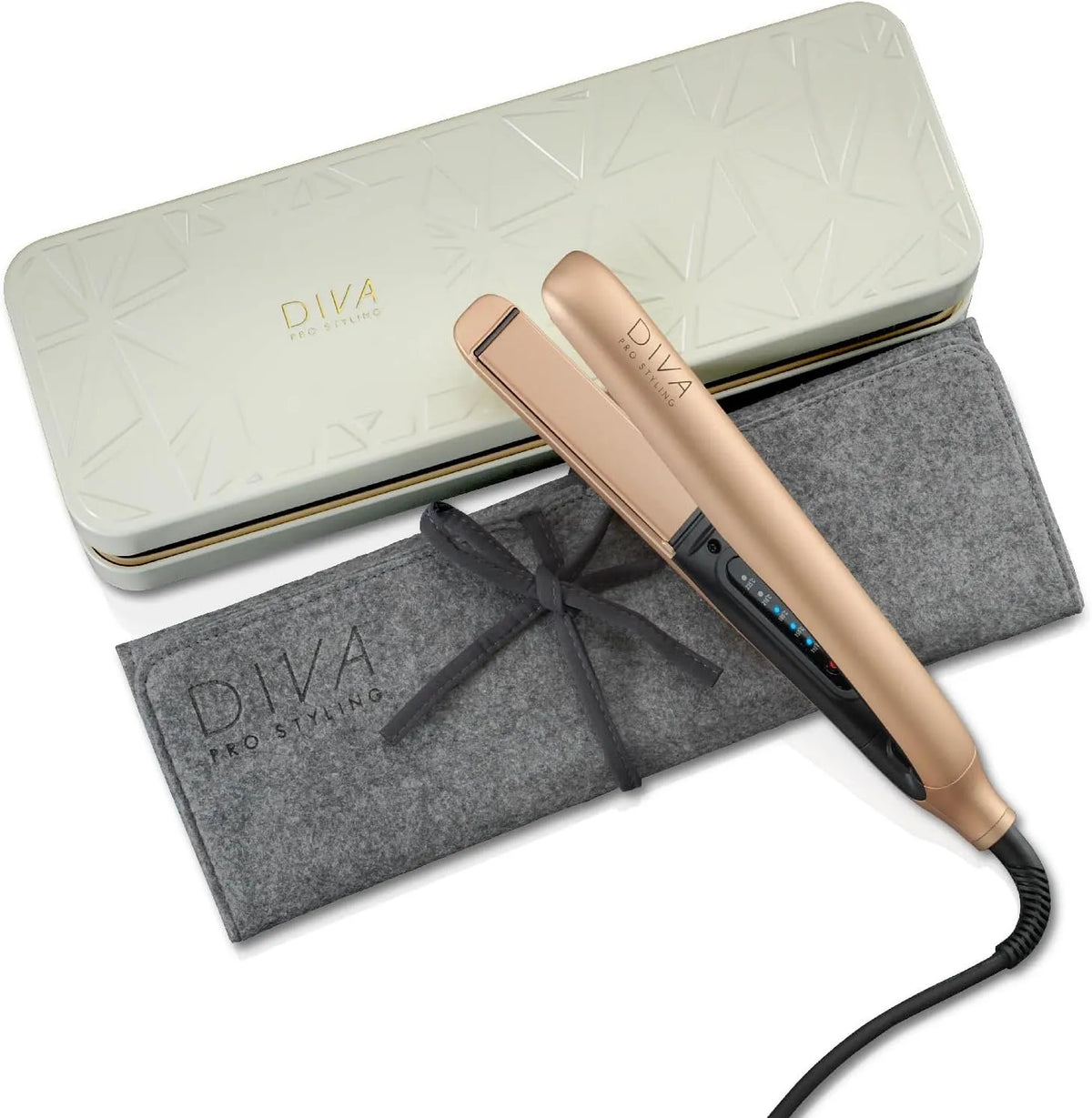 Styling Lisseur Tactile Precious Metals Or Rose Diva Pro