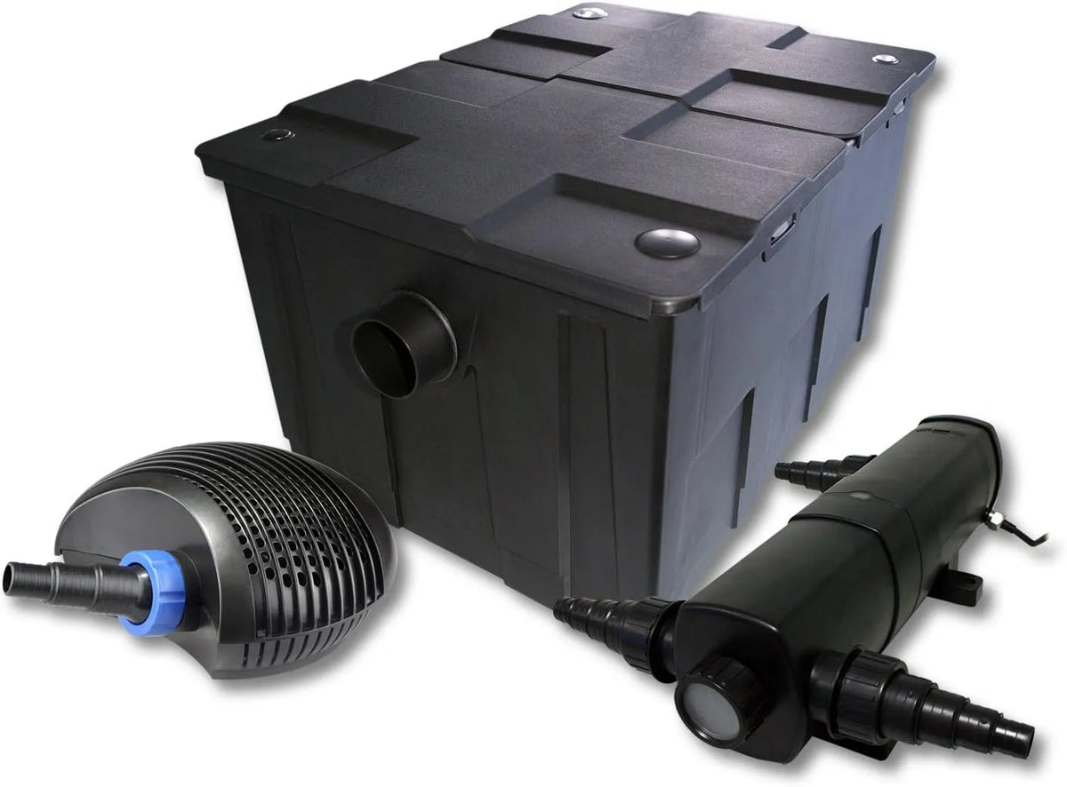 Pompe CBF-550 CTF-6000 CUV-236, 6000l/h, h 40W, capacité 6000l, SunSun Kit complet: Filtre de bassin jusqu'à 60000 L Biologique