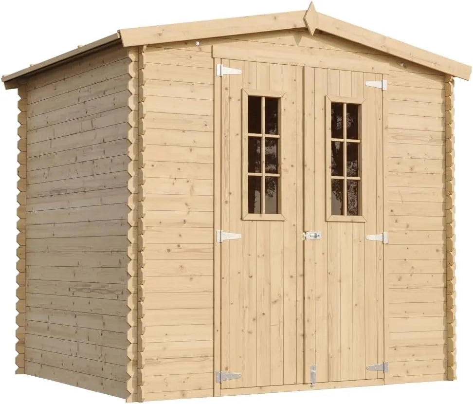 Abri de jardin I236xL226xH218 M369C, en Bois, 4.33 m2 Petit abri à Outils, Stockage extérieur cm, Local à vélos, TIMBELA