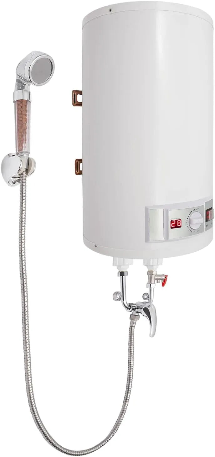 Chauffe-eau électrique, capacité 50 l, Stockage suspendu, Montage mural, puissance 2000 W, LED et thermomètre