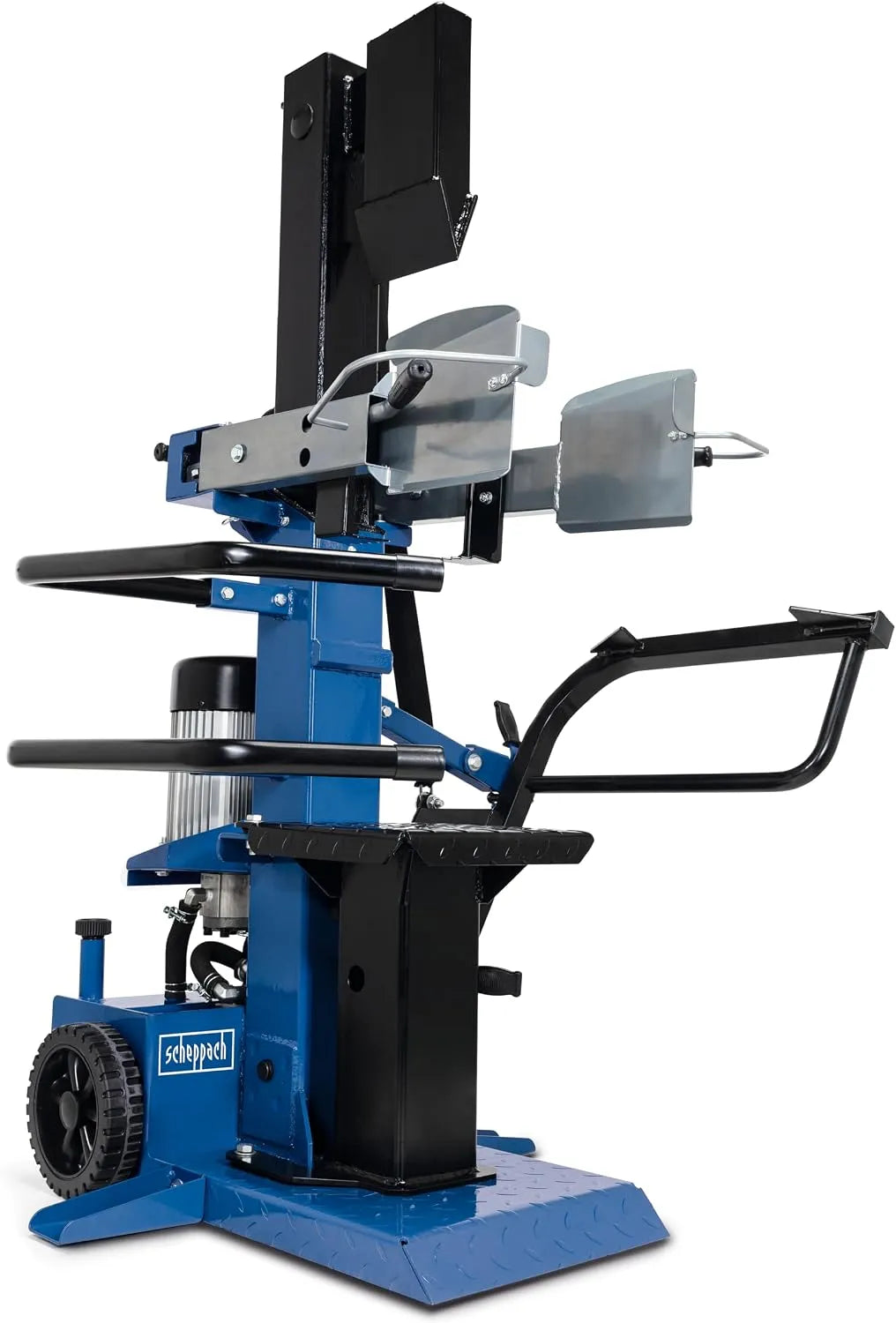 Table Scheppach 10T, Fendeur de bois COMPACT 230V, Ø max. 380mm, Longueur du bois 1070mm, Puissance 3150W, Puissance de fendage, pivotante
