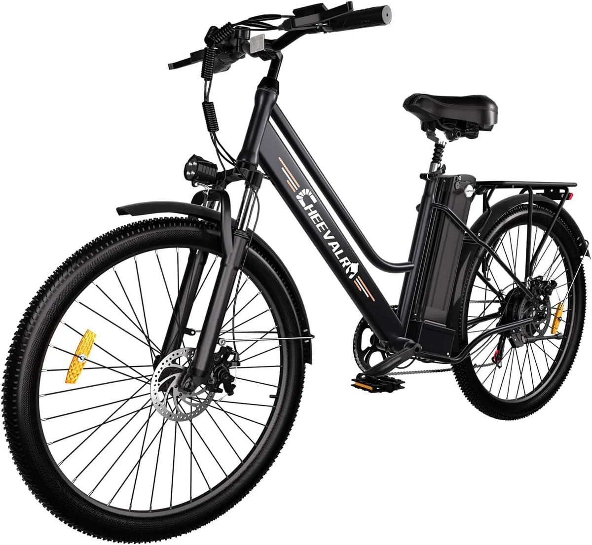Vélo électrique, moteur arrière 250W, à 7 niveaux de vitesse, pour adultes, frein à disque