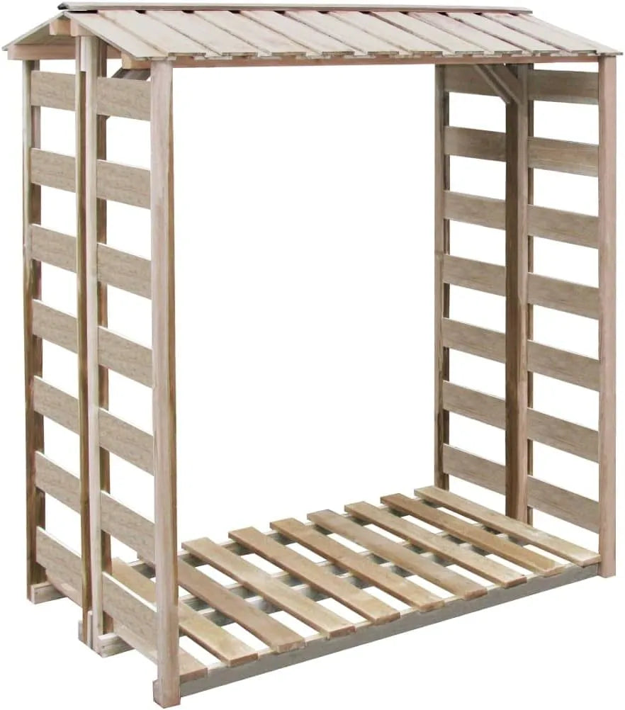 Abri à bûches vidaXL, Pin Imprégné de Chauffage Cabane de Jardin