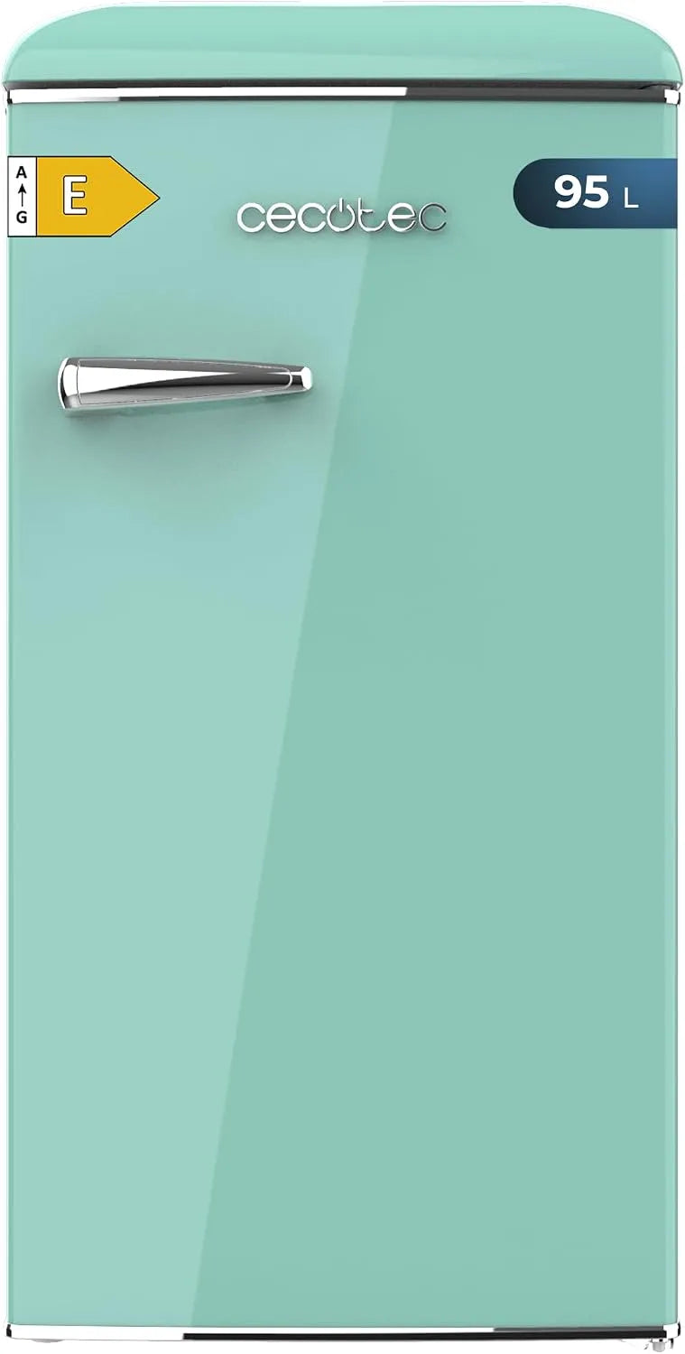 Cecotec réfrigérateur, Mini Frigo Retro Bolero Coolmarket TT Origin 103 Green E. Mini Vert, 89,3 cm de Haut et 48,7 cm de Large