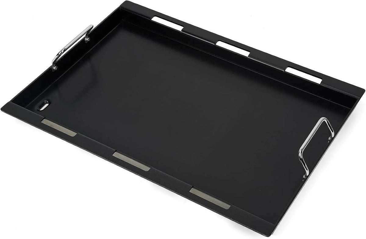 Plaque de cuisson II 300 S-310 S-320, Ceramic Coating, finition noire, Onlyfire BBQ Plancha pour Weber Spirit I & Series, dimensions 59,5x43,7x3,8cm