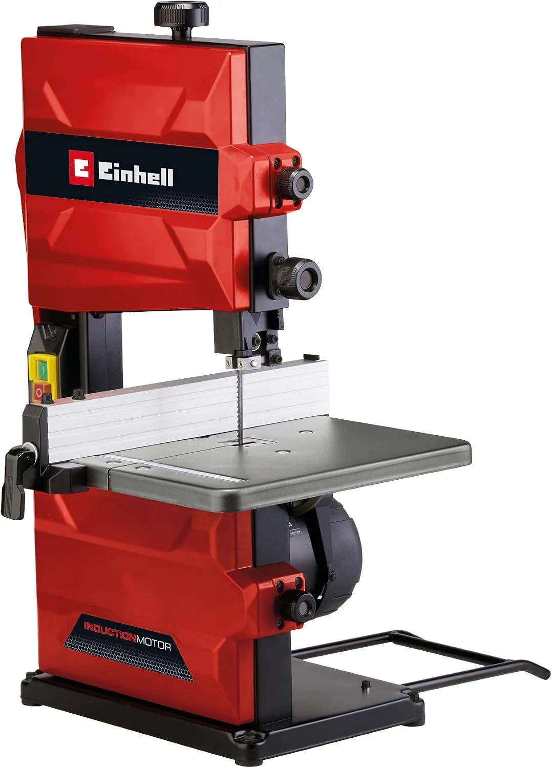 Table Einhell TC-SB 200, hauteur réglable, Scie à ruban /1, changement de lame sans outil, butée parallèle, inclinable en continu