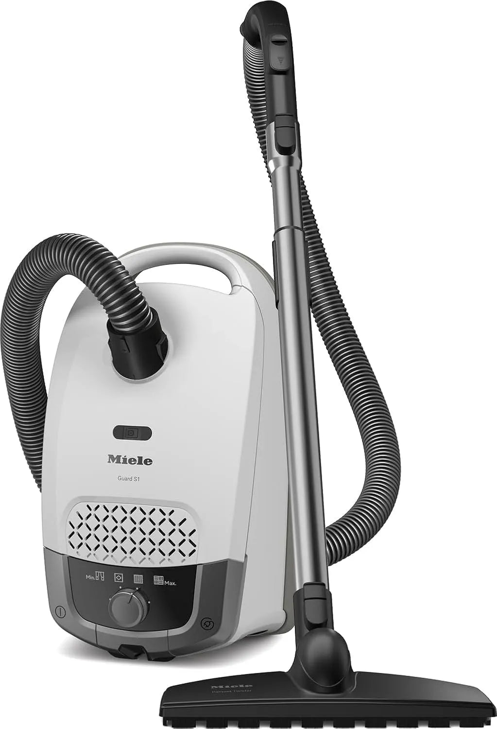Miele aspirateur, Guard S1 Parquet Flex traîneau avec filtre AirClean Plus, brosse parquet Twister, finition blanche brillant