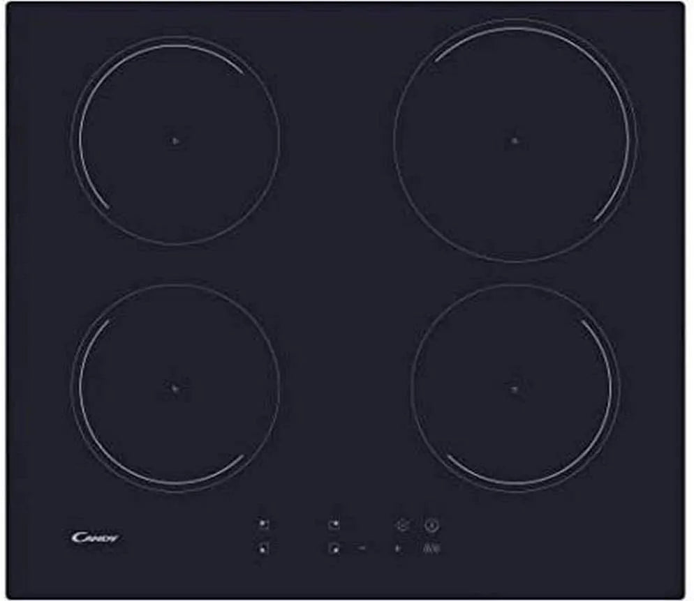 Candy plaque de cuisson CI642C, induction 4 feux, Puissance totale 7100 W, largeur 59 cm, 4 foyers, 4 boosters, commandes sensitives, minuteurs