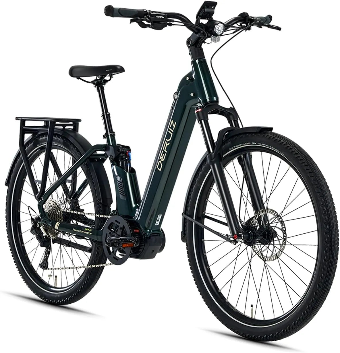 Vélo électrique, DERUIZ Lpais E Bike SUV 27,5 x 2,4' avec moteur central 250 W 110 Nm, batterie 644 Wh