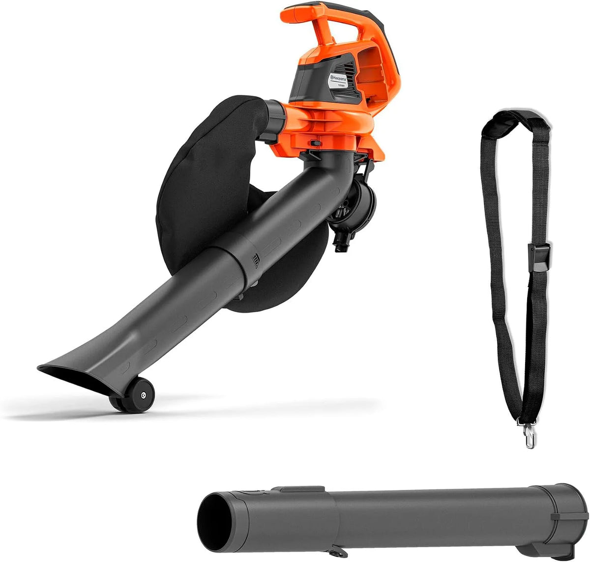 Husqvarna souffleur de feuilles 120iBV 10N, à Batterie, Moteur brushless, Tube Ajustable, sans Fil 36V, Force de soufflage