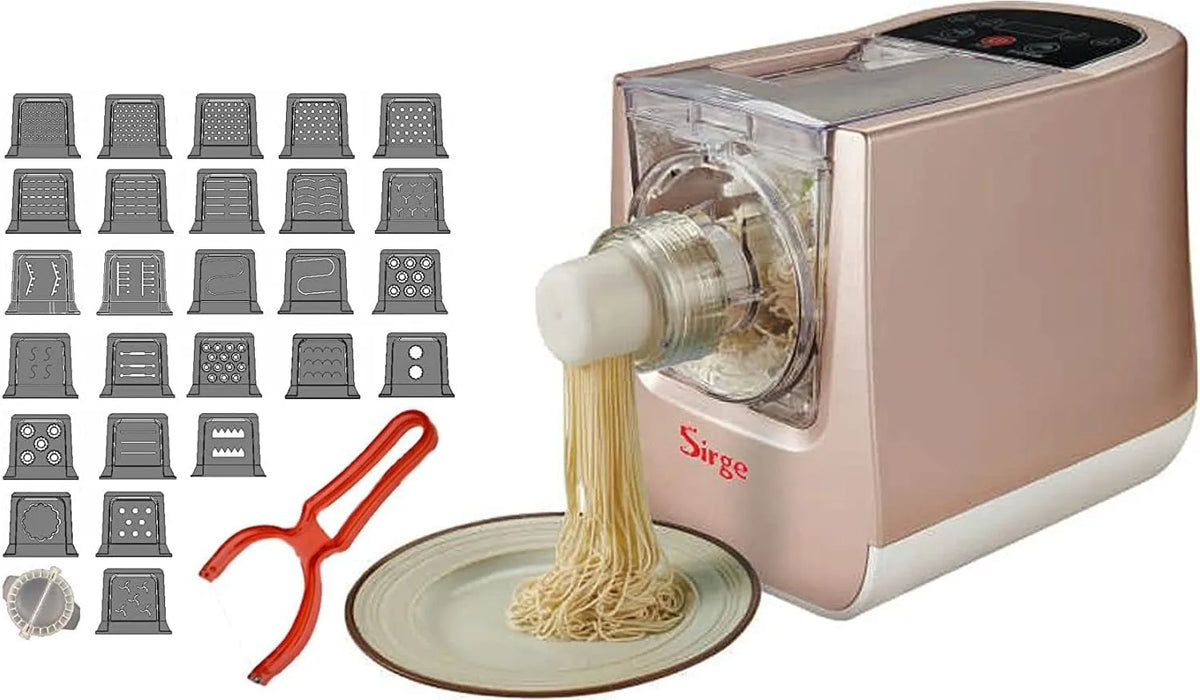 Machine à pâtes PASTARIT26 Sirge, fraîches automatique 26 bandes, puissance 300 W, pour tous les types de farine + kit raviolis