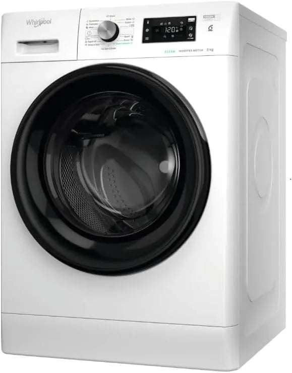 Whirlpool lave-linge 1400 FFB8469BVEE, hublot 8kg tours, min