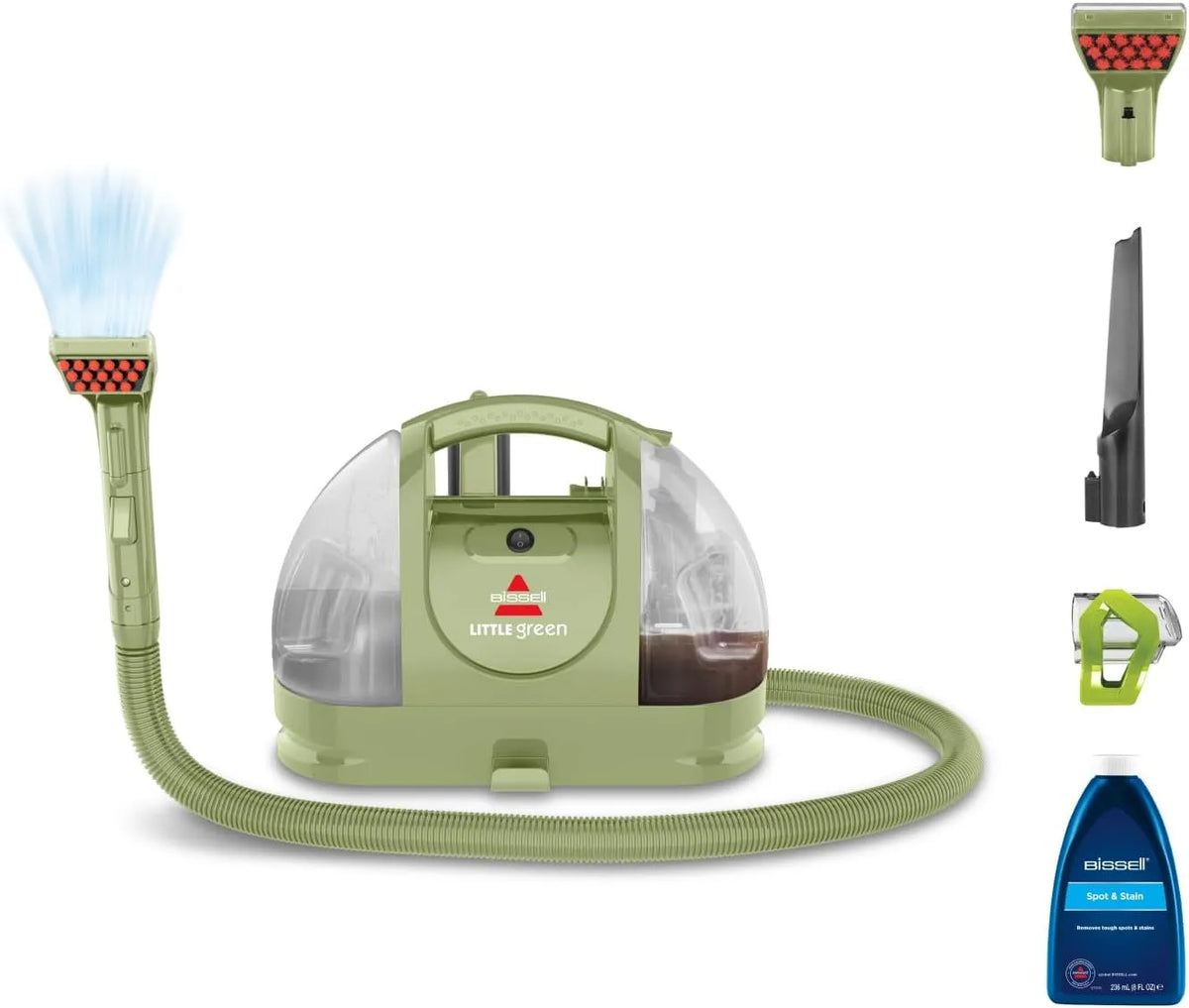 Canapé 4098N, BISSELL Little Green, Shampouineuse, Idéal pour Taches & Saletés Quotidiennes, Moquettes, Tissus, Moteur Puissant de 340W, Meubles