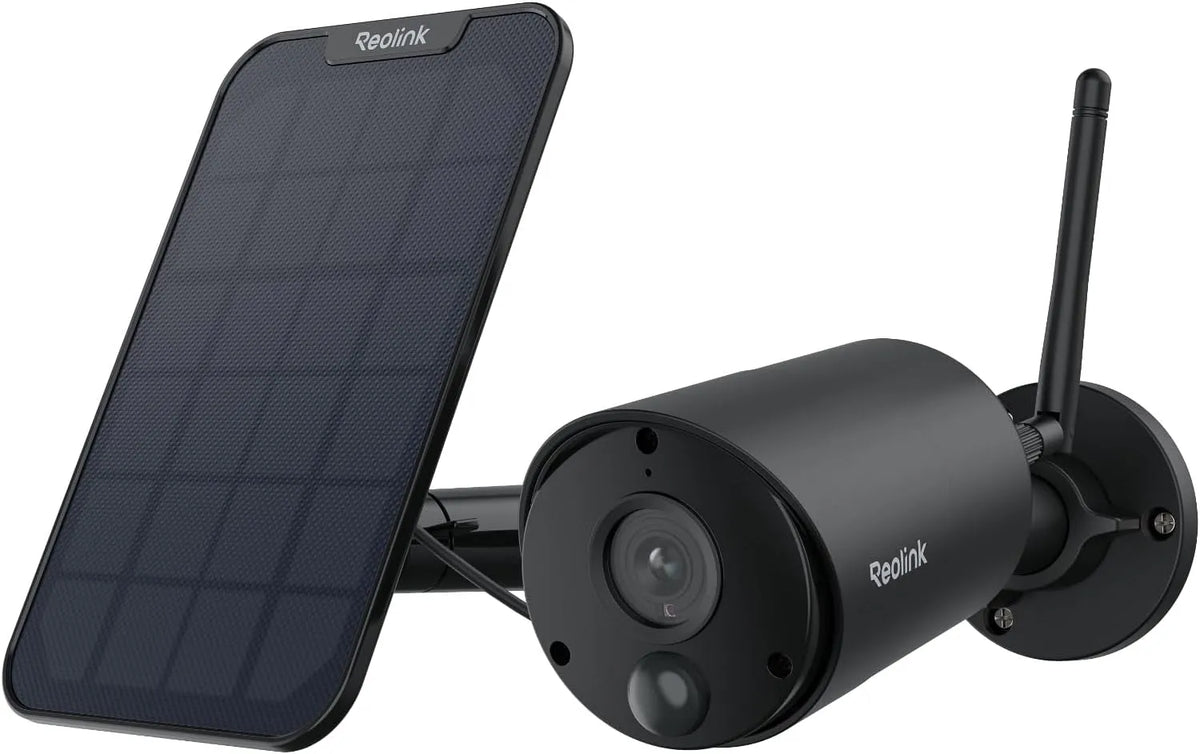 Camera Solaire Exterieur WiFi sans Fil 5MP Reolink, Véhicule, Vision Nocturne IR, Audio Bidirectionnel, Détection Personne, Animal