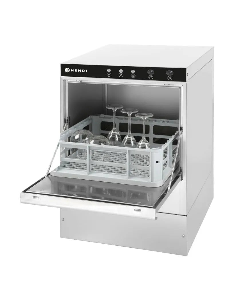 Hendi lave-vaisselle 470x510x, pour casiers 40x40 cm, tension 230V, puissance 2800W, 710mm, industriel, machine à laver assiettes, verres et tasses
