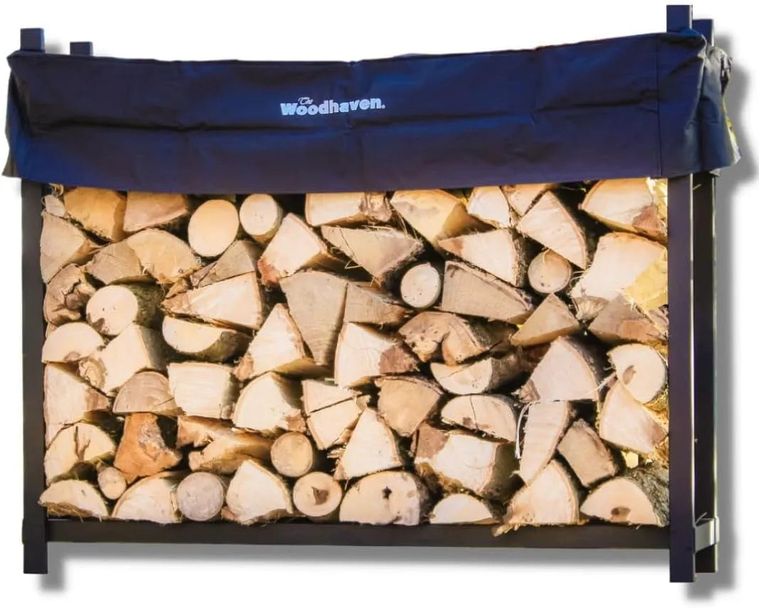 Woodhaven Abri, 60 WRC 1,5 m Abri Bois de Chauffage Support de Rangement avec Housse Standard Abri, comprenant une housse Standard Abri