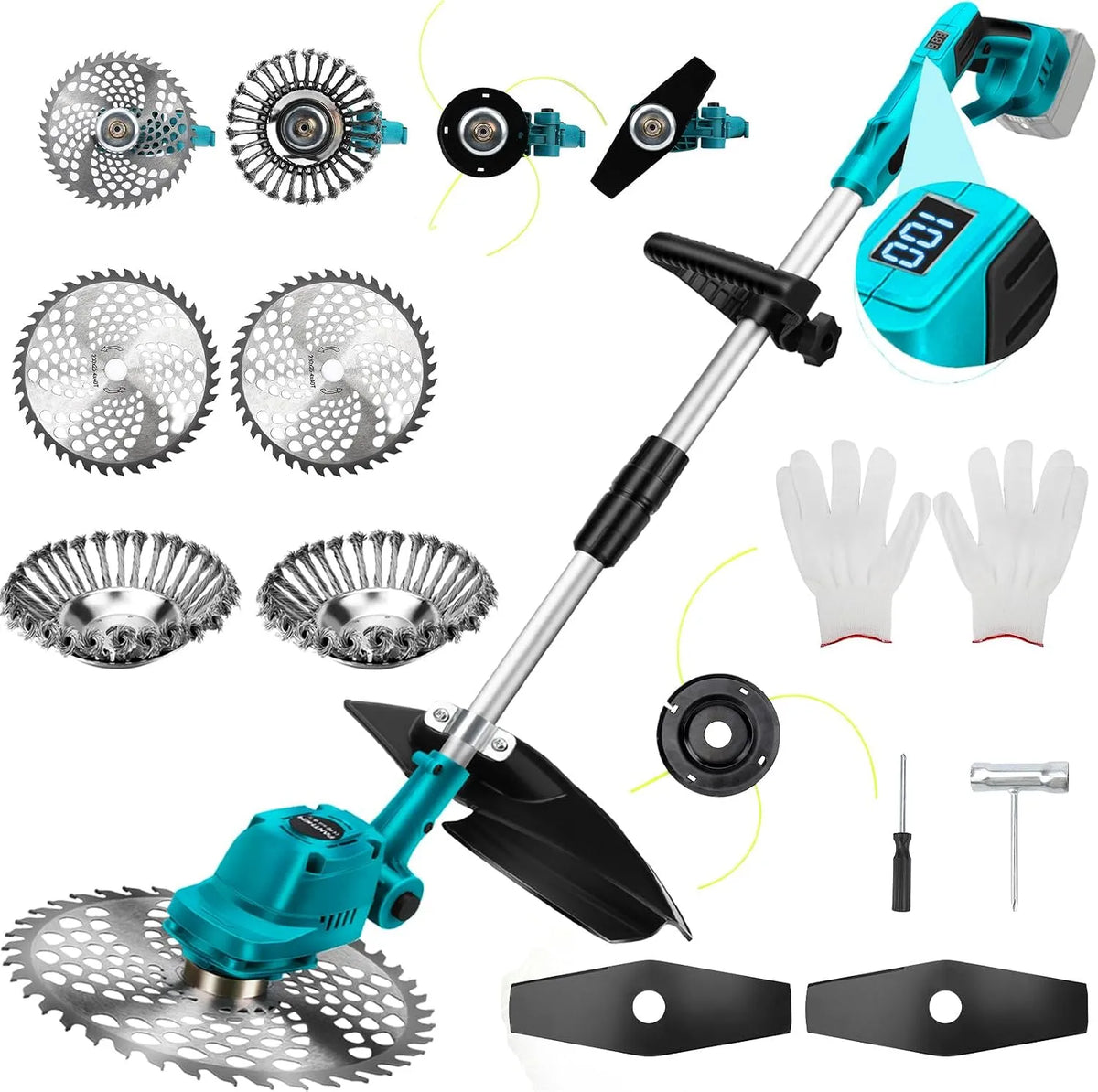 Makita débroussailleuse, à Batterie Electrique Compatible avec 18 V, Coupe Bordure, Ferme, Pelouse