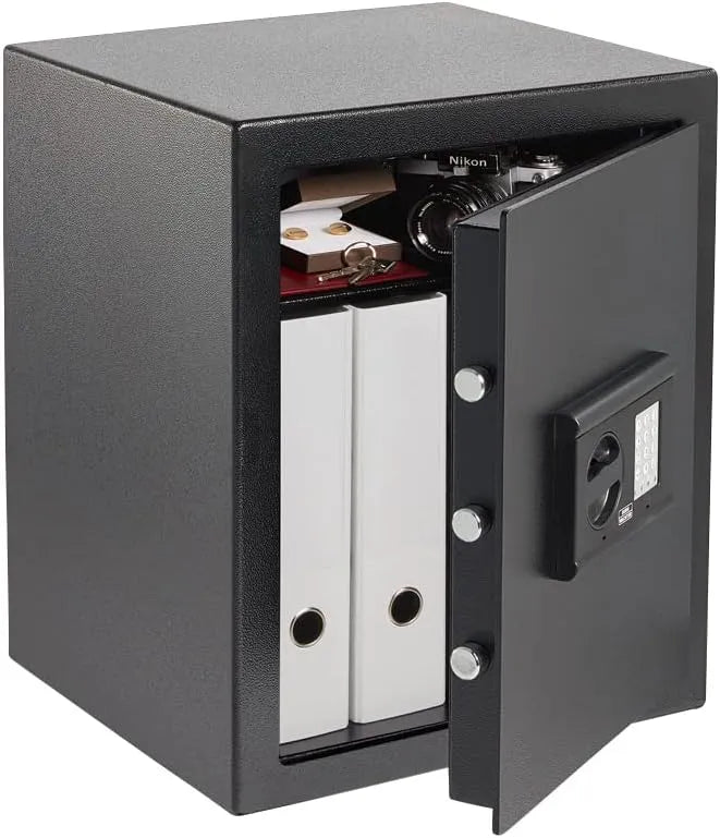 Coffre-fort DIN 4102 BURG-WÄCHTER, poids 49 kg, C pour mobilier avec serrure à code électronique, Niveau de sécurité B, finition noire, H 240