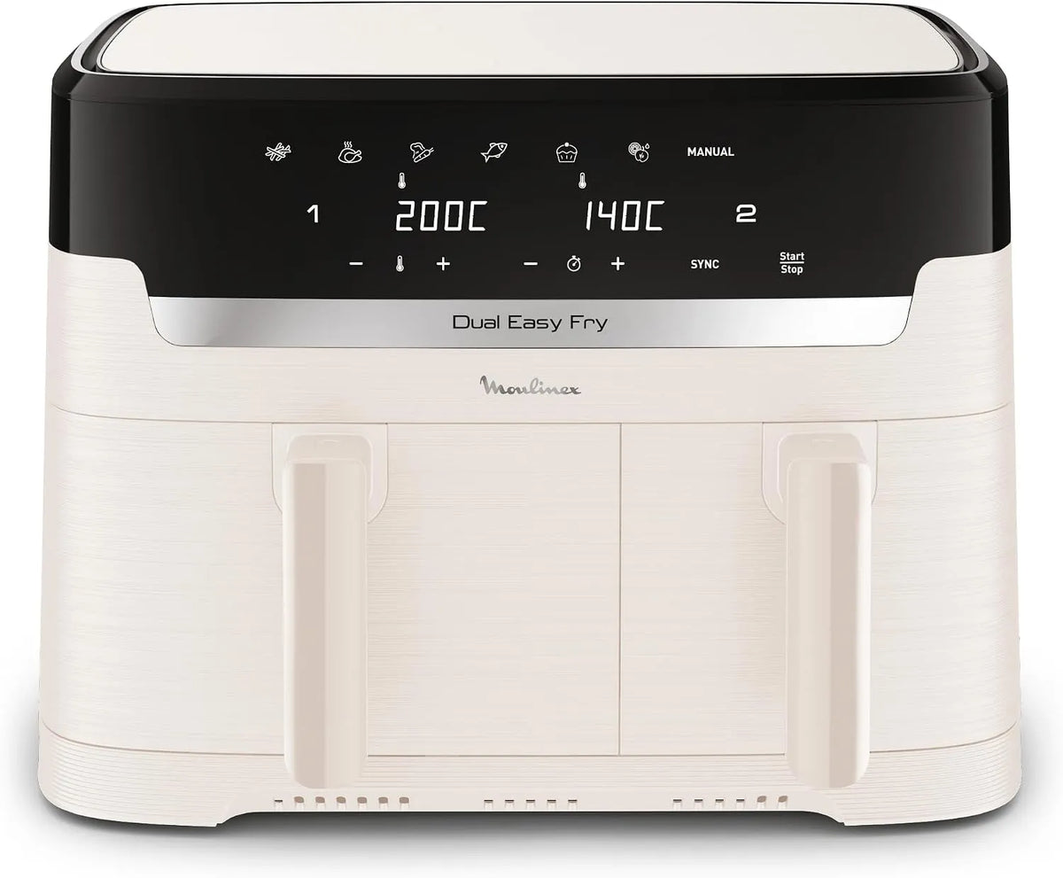 Moulinex modèle, 6 Programmes intuitifs EZ901AF0, capacité 8L, Jusqu'à 8 personnes, Easy fry Collection Ivoire, Air Fryer, Repas complet