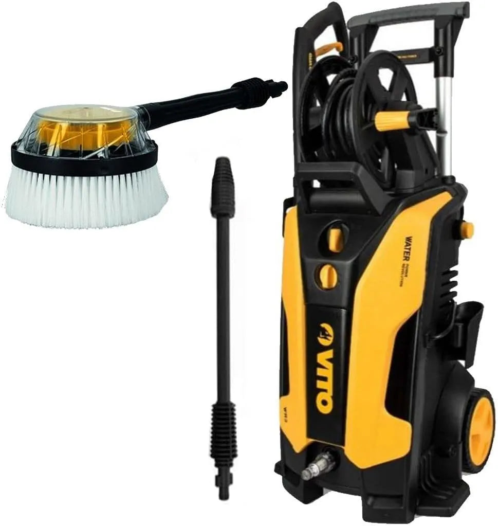 Nettoyeur haute pression WR3 VITO, 150 Bar 2000W Brosse rotative Moteur Induction Tuyau 5m Réservoir détergent intégré