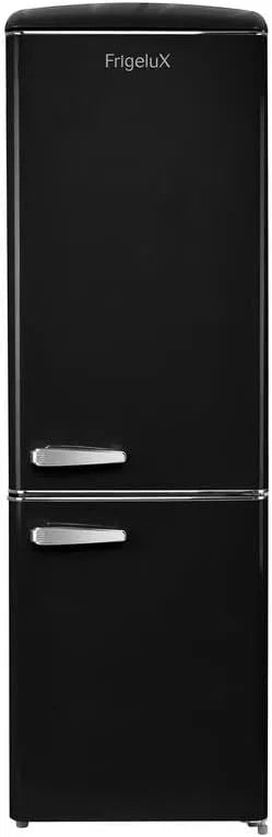Frigelux réfrigérateur CBNF330RND, Combiné Rétro Vintage finition noire 330 L
