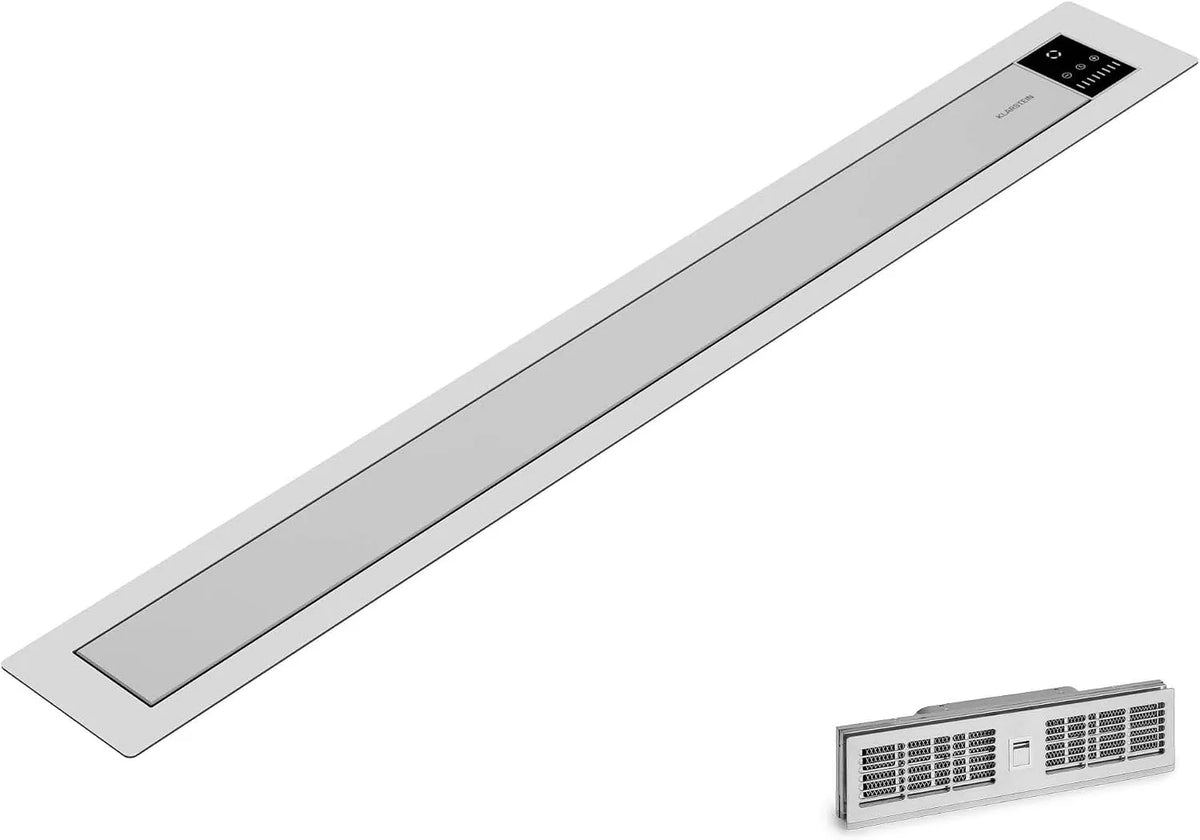 Klarstein hotte aspirante, Hottes aspirantes de 90 cm pour cuisine, 3 niveaux de vitesse, débit d'air maximal de 680 m³/h, 3 niveaux de vitesse