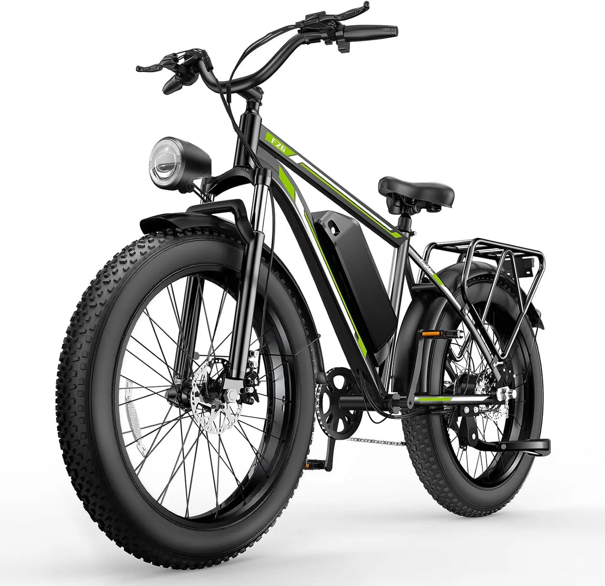Vélo électrique IP65, pour Adultes 20/26', 7 niveaux de vitesse avec Batterie 48V 15/18/25Ah, 25 km/h et Autonomie de 80/120 km