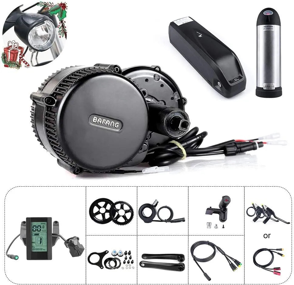 Vélo électrique BBS01B Bafang Kit de, Bafang Kit de pour kit de Conversion de Moteur Pédalier 36V 250W, puissance 350W